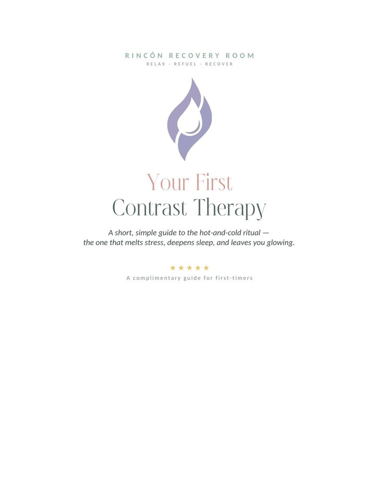 Your First Contrast Therapy guide cover